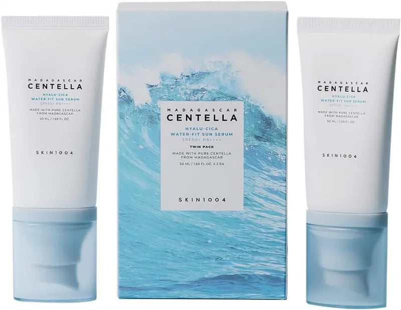 SKIN1004 Madagascar Centella Hyalu-Cica Water-Fit Sun Serum Twin Pack (50ml*2)