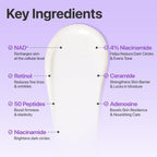 Numbuzin No.9 NAD+ Retinol Volumetox Eye Cream 10ml
